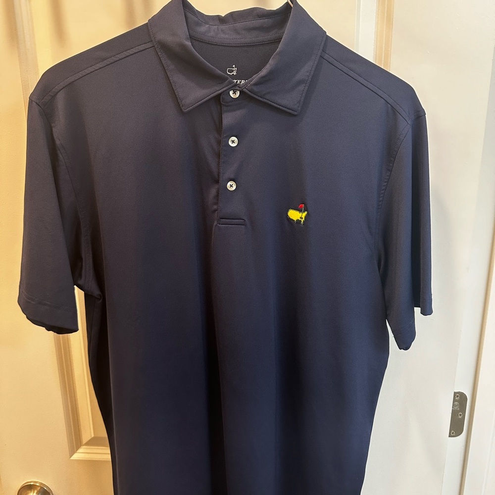 Masters Tech Navy Polo Sz M